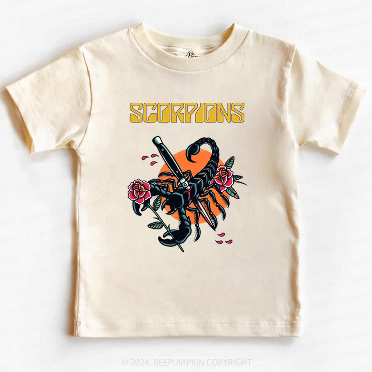 Vintage Hard Rock n Roll Toddler&Kids Tees 8