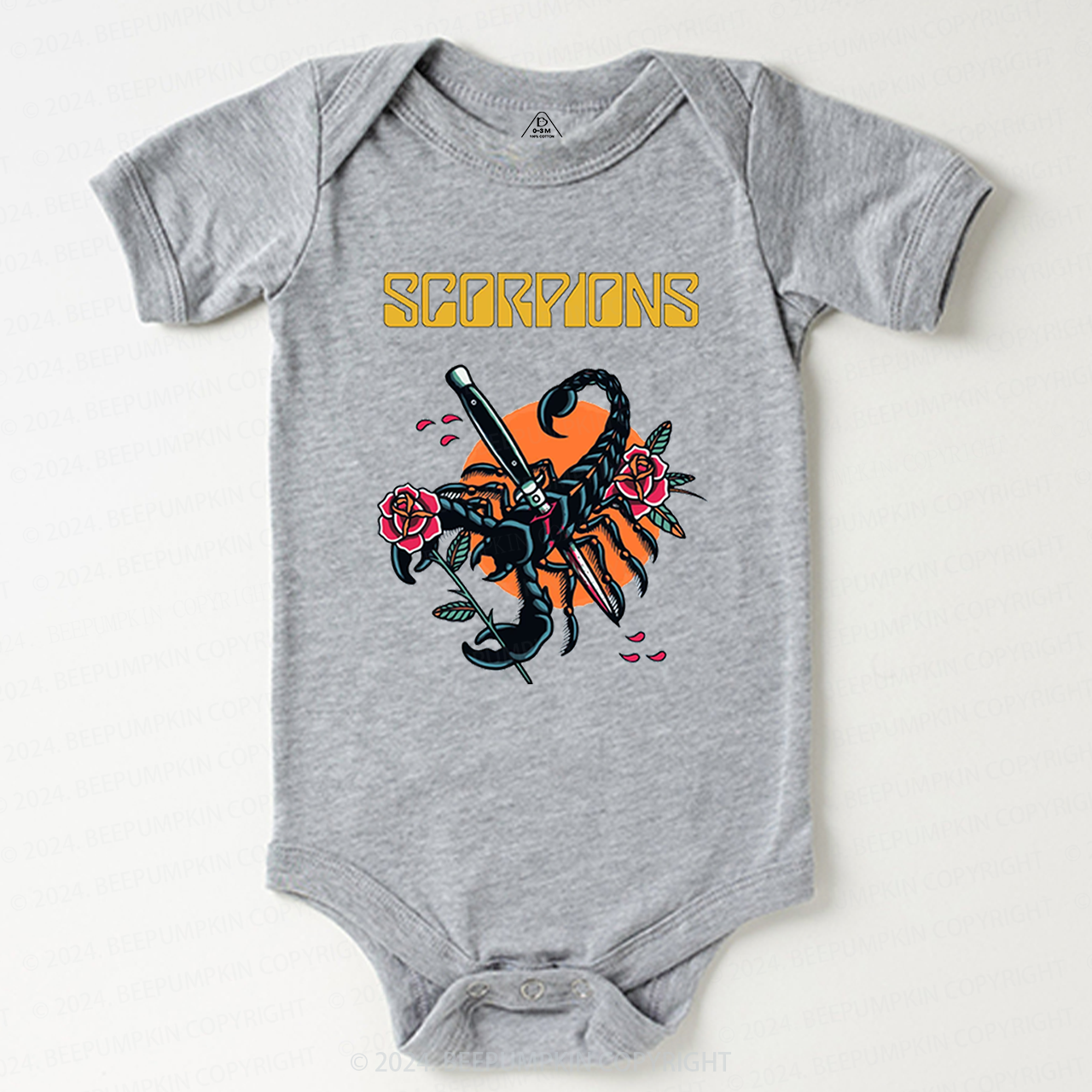 Vintage Hard Rock n Roll Baby Bodysuit 8