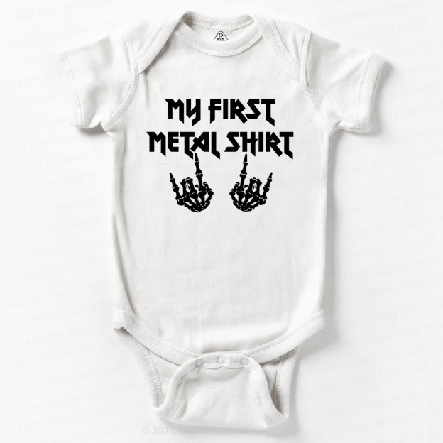 My First Metal Shirt Baby Bodysuit 8