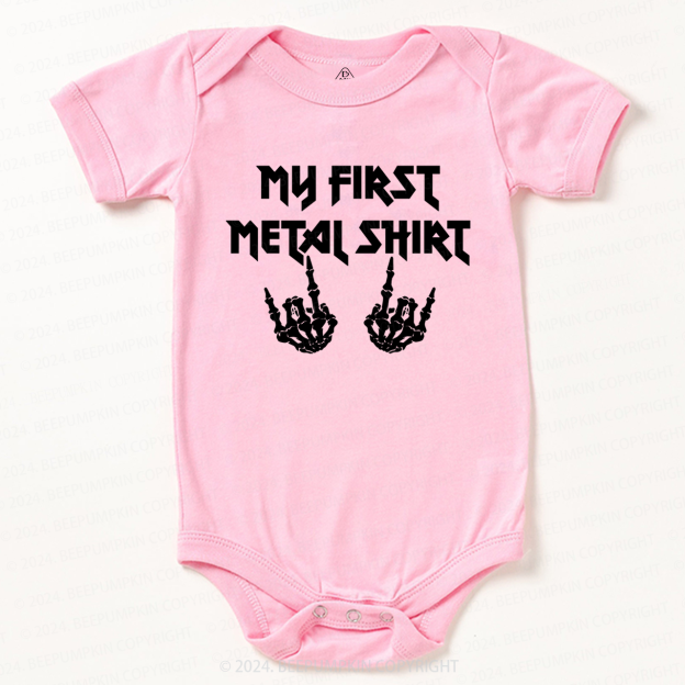 My First Metal Shirt Baby Bodysuit 8