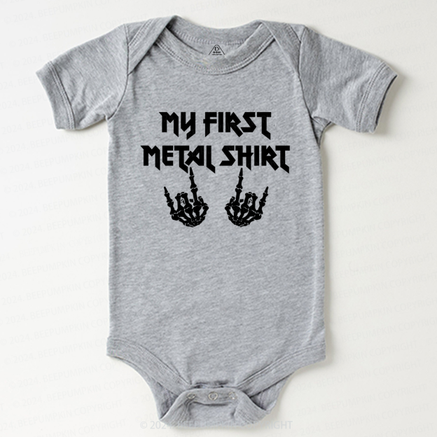 My First Metal Shirt Baby Bodysuit 8