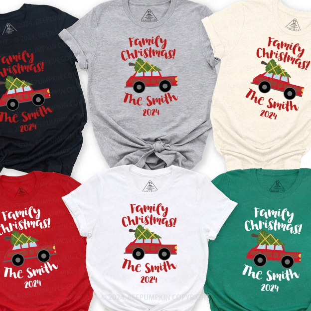 Personalized Custom Christmas Family Matching Shirts Beepumpkin
