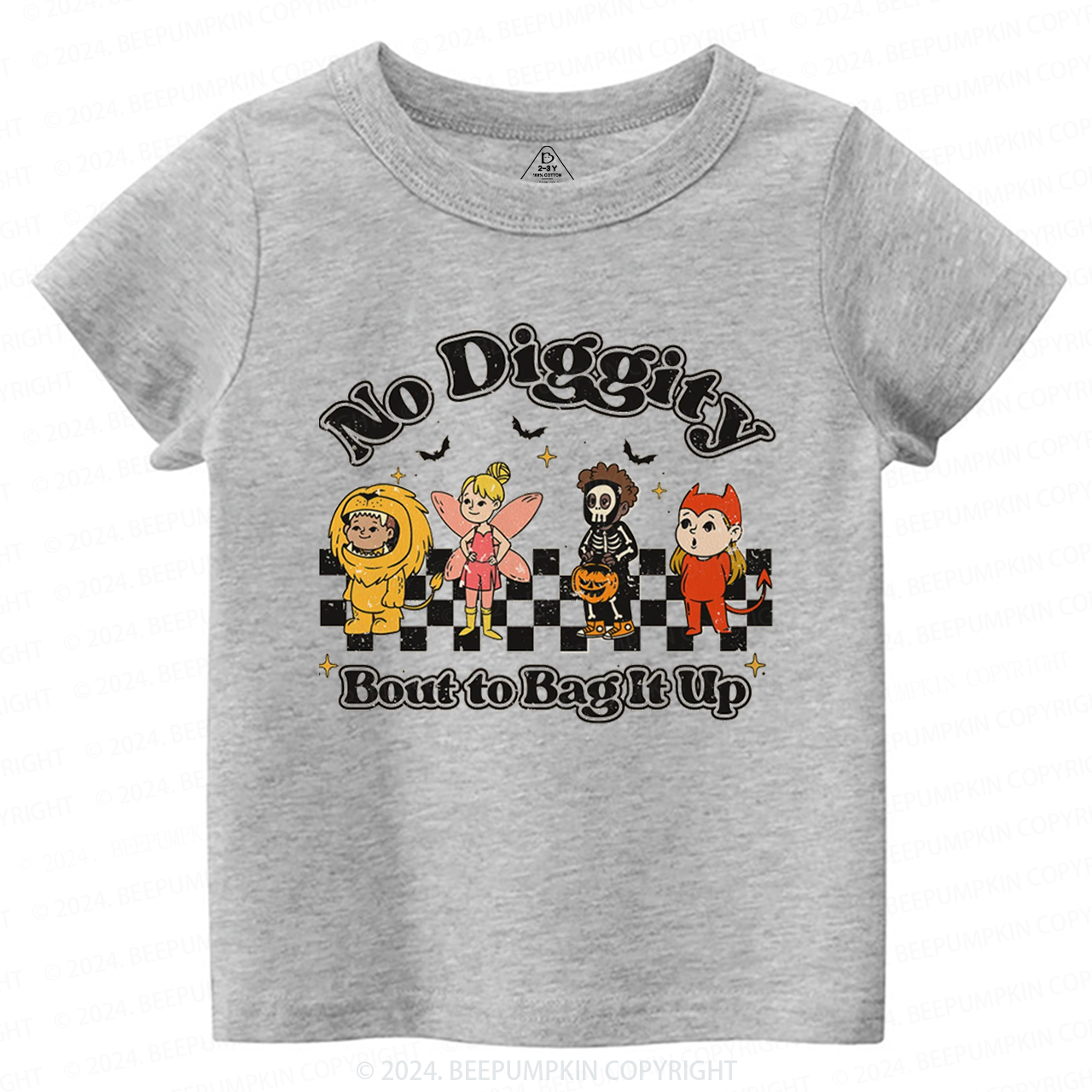 Halloween No Diggity Bout to Bag It Up Toddler&Kids Tees 