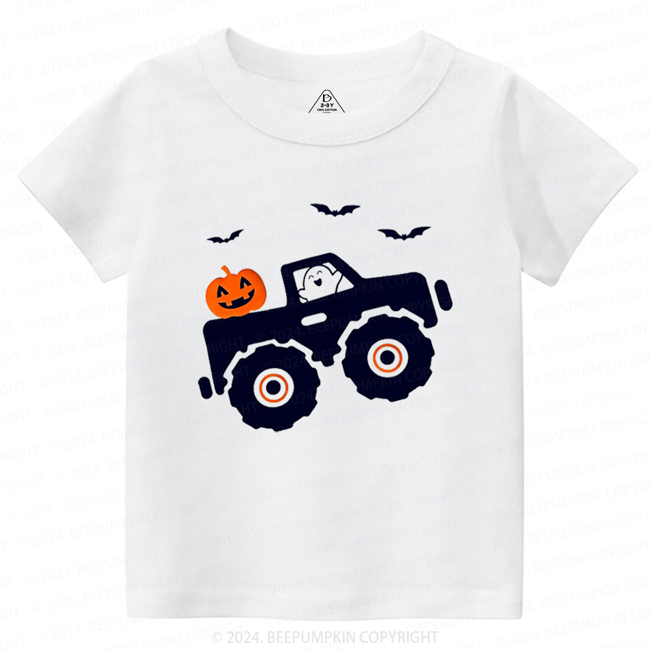 Halloween Monster Truck Toddler&Kids Tees 