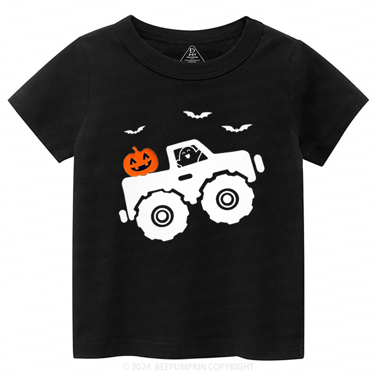 Halloween Monster Truck Toddler&Kids Tees 