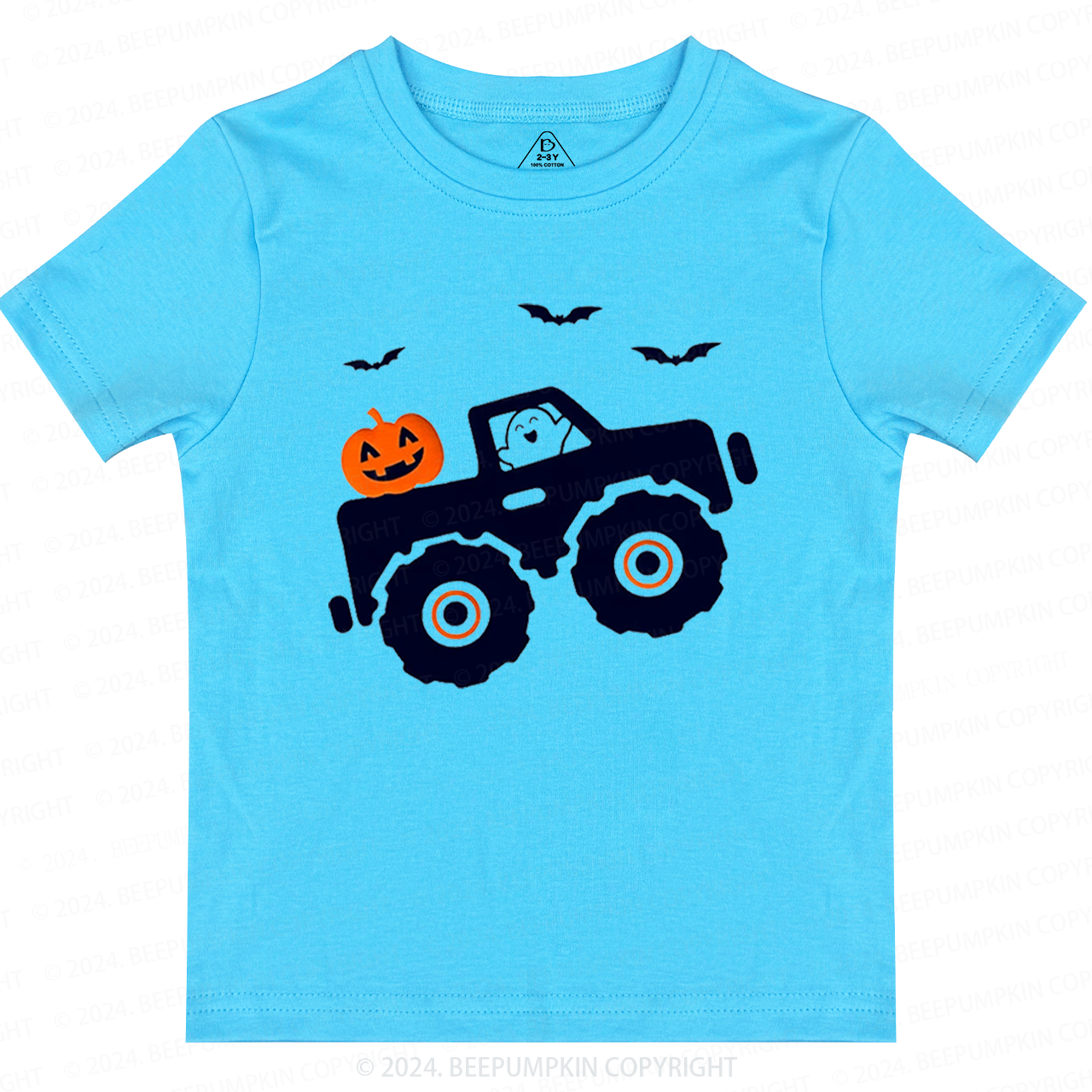 Halloween Monster Truck Toddler&Kids Tees 