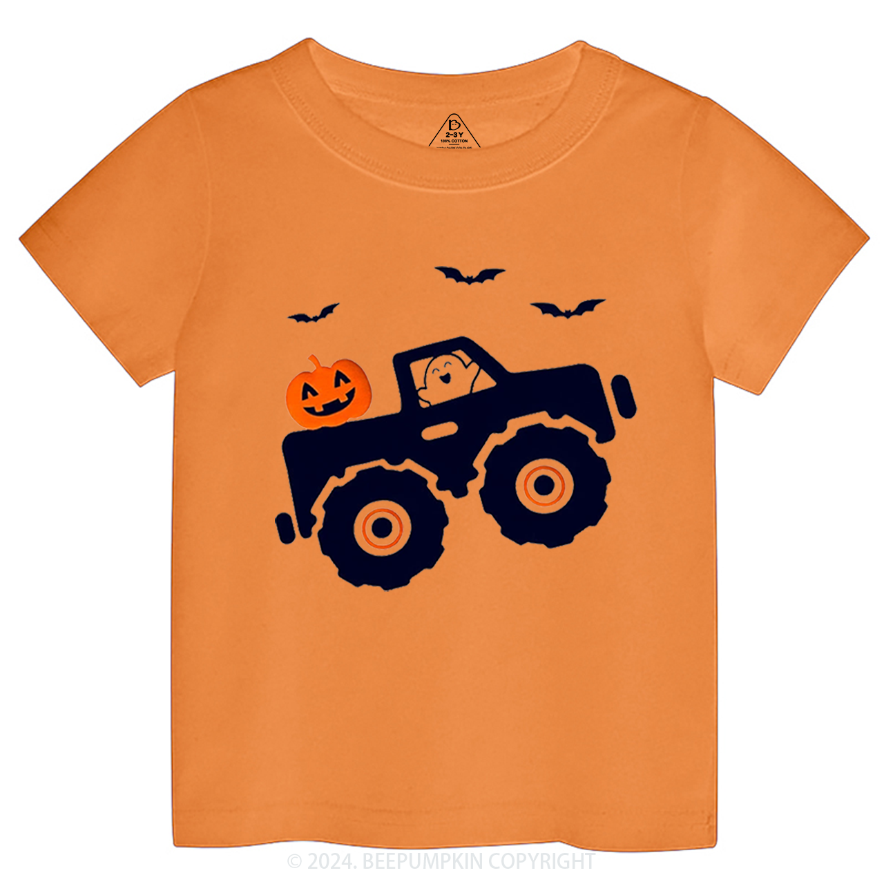 Halloween Monster Truck Toddler&Kids Tees 