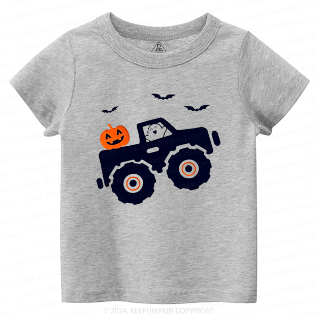 Halloween Monster Truck Toddler&Kids Tees 