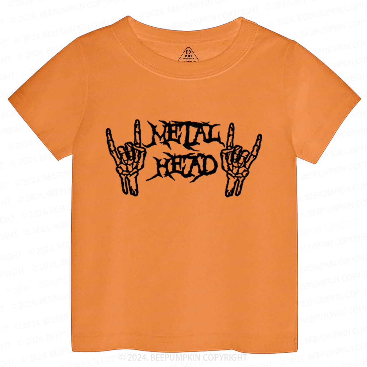 Metal Head Heavy Metal Toddler&Kids Tees 8