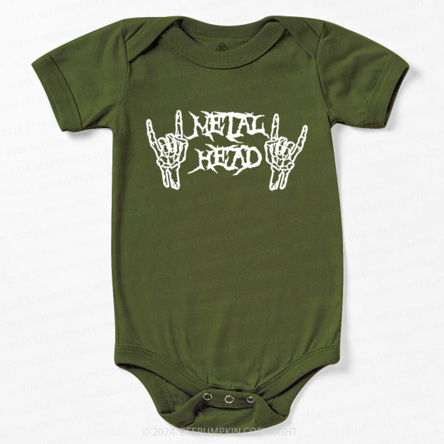 Metal Head Heavy Metal Baby Bodysuits 8