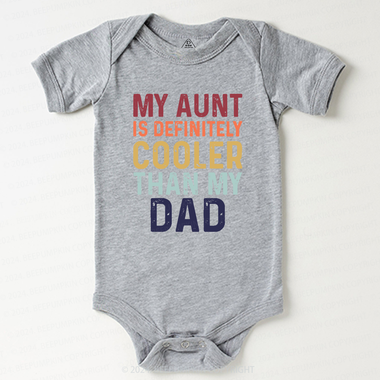 My Aunt Is Definitely Cooler Than My Dad Baby Bodysuit 7