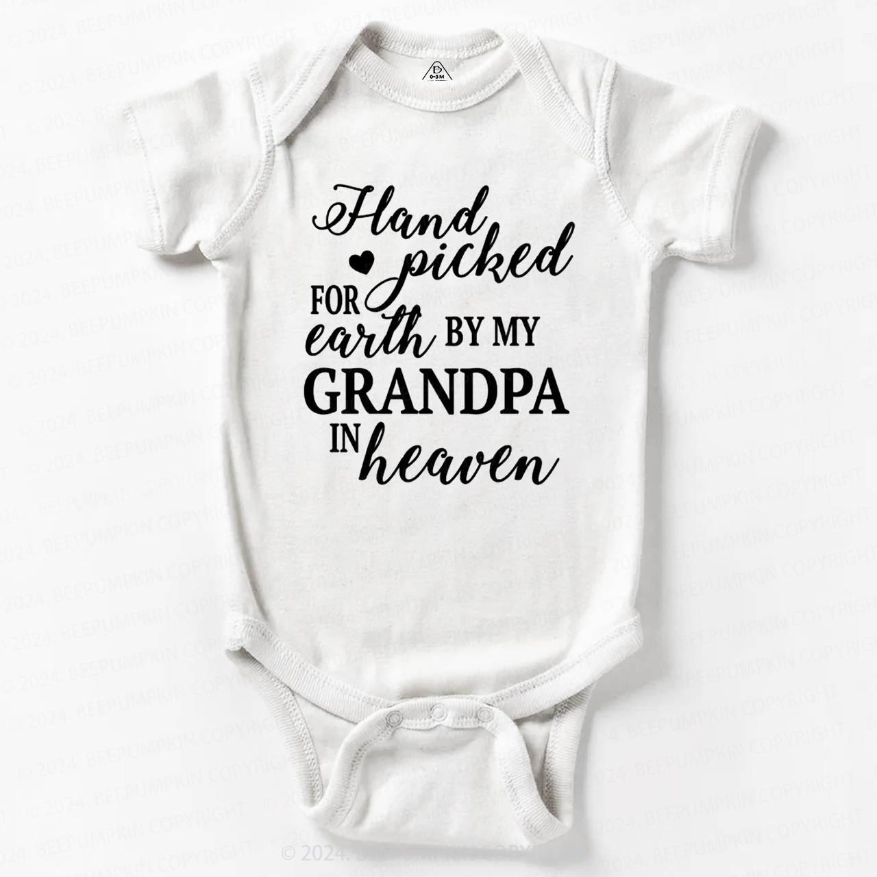 Personalized Hand Picked For Earth By My Baby Bodysuit 7