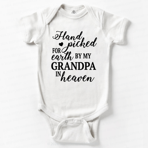 Personalized Hand Picked For Earth By My Baby Bodysuit 7