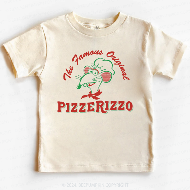 Cute Mouse And Pizza Toddler&Kids Tees 7