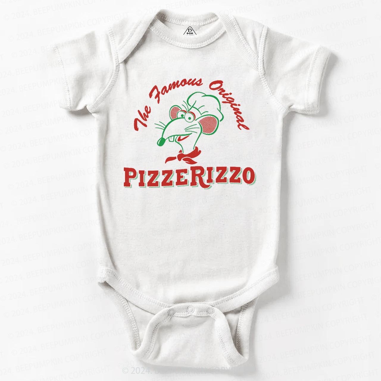 Cute Mouse And Pizza Baby Bodysuit 7