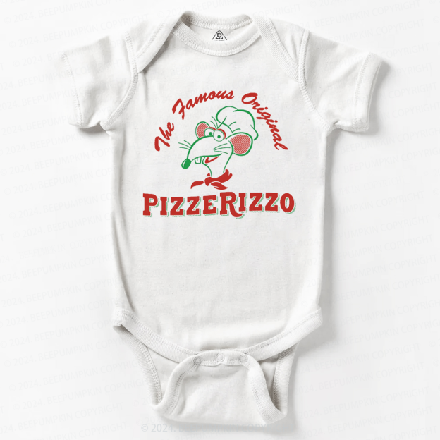 Cute Mouse And Pizza Baby Bodysuit 7