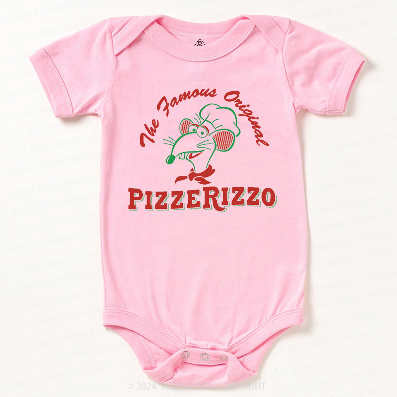 Cute Mouse And Pizza Baby Bodysuit 7