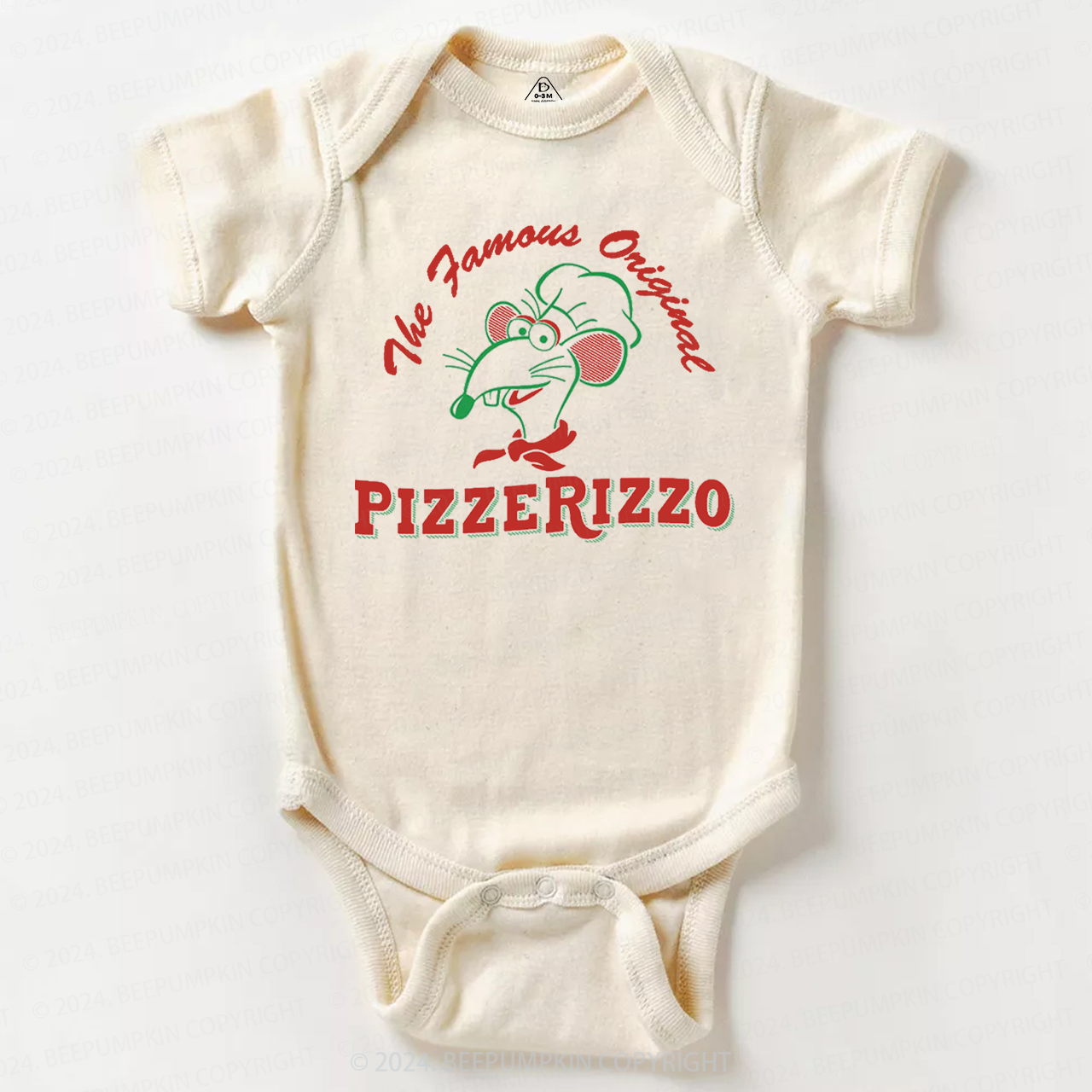 Cute Mouse And Pizza Baby Bodysuit 7