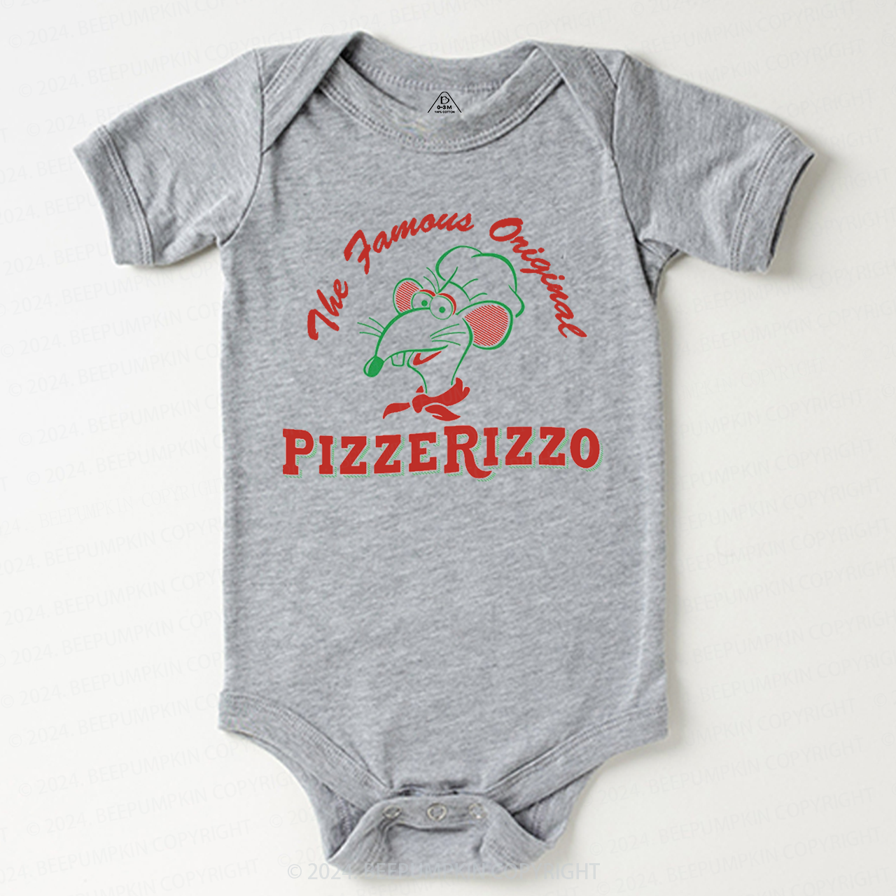 Cute Mouse And Pizza Baby Bodysuit 7