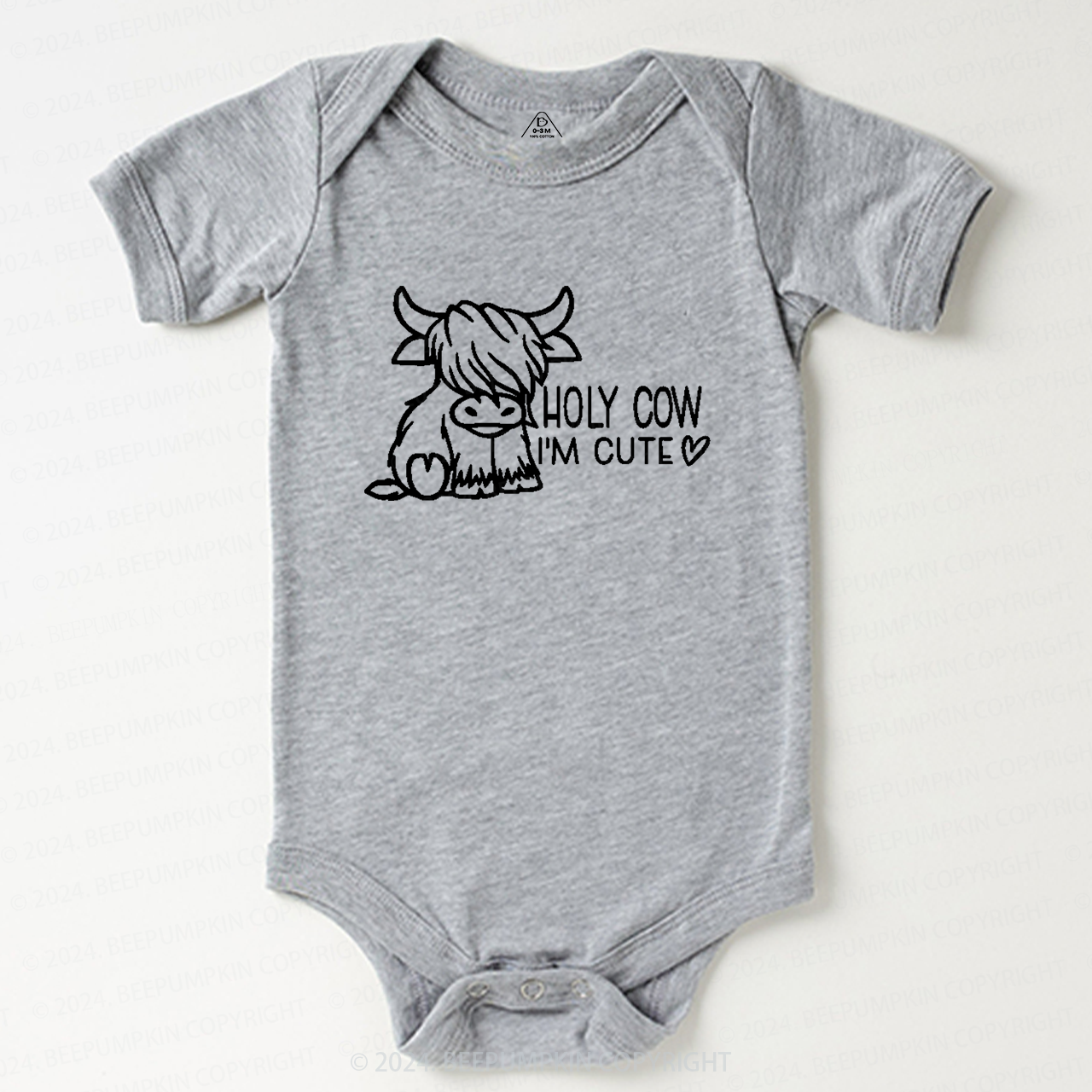 Holy Cow I'm Cute Baby Bodysuit 7