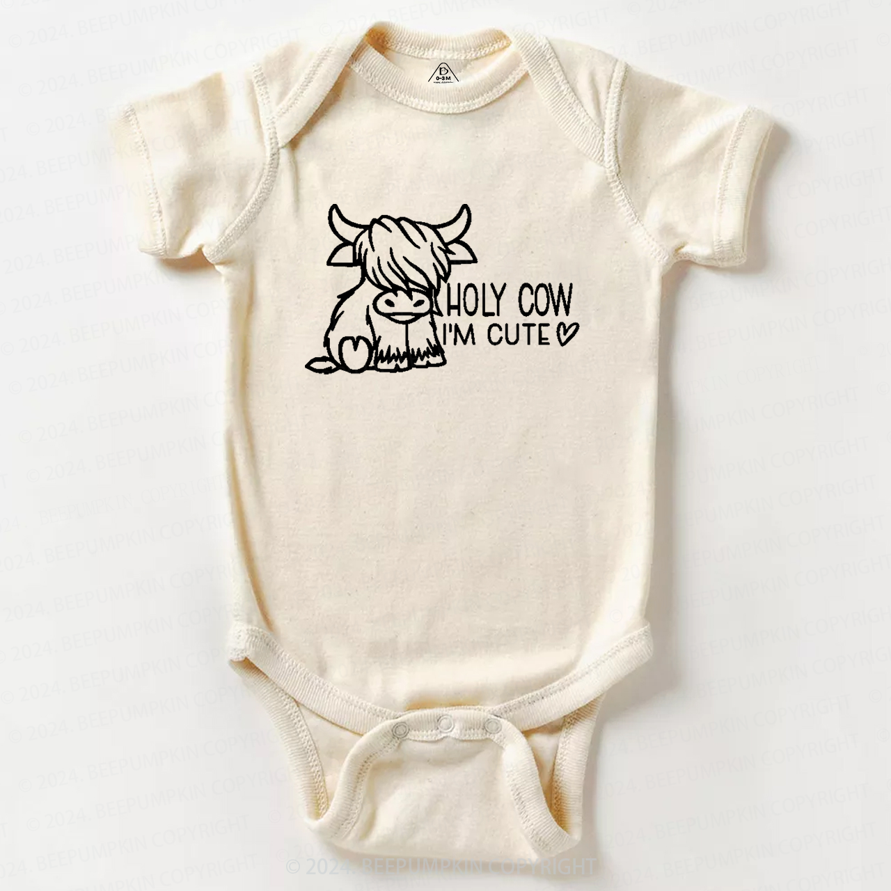 Holy Cow I'm Cute Baby Bodysuit 7