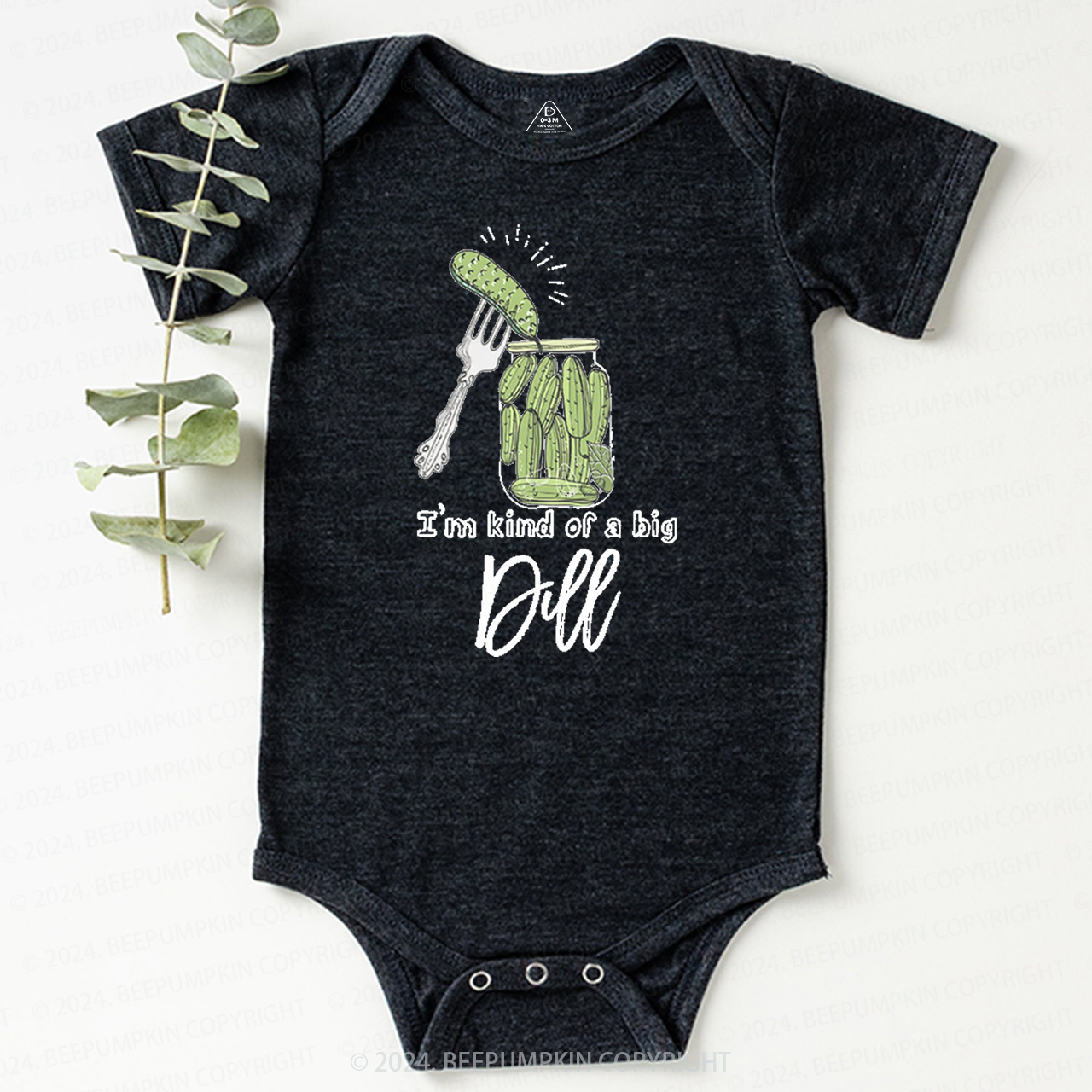 Funny Pickle Dill Baby Bodysuit 7