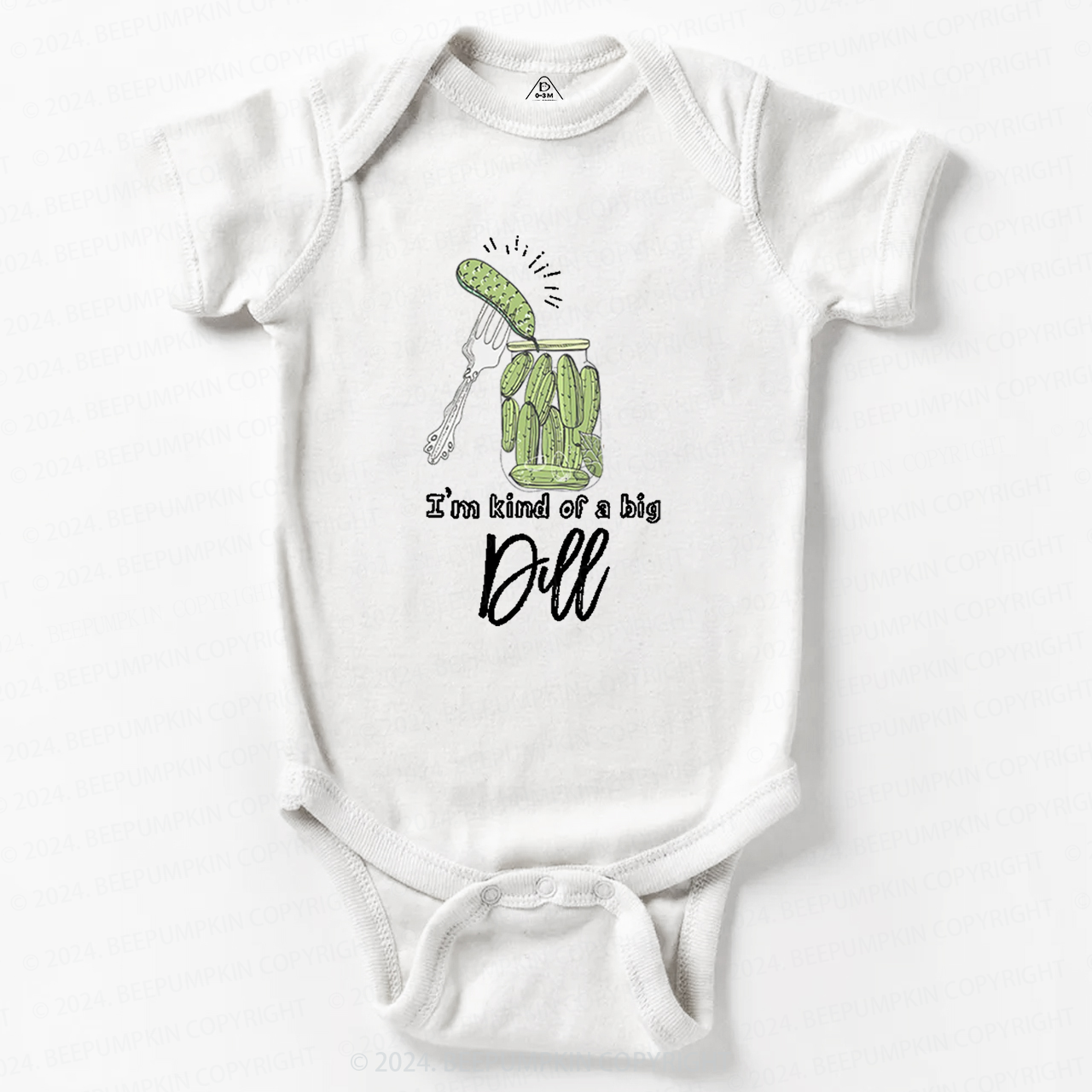 Funny Pickle Dill Baby Bodysuit 7