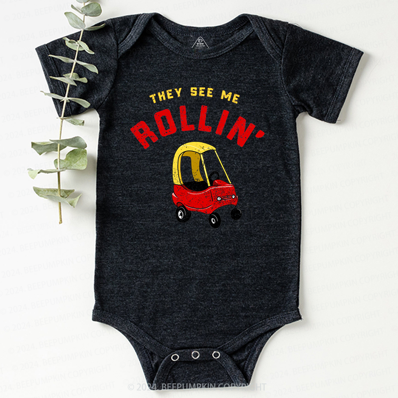 They See Me Rollin' Baby Bodysuit 7