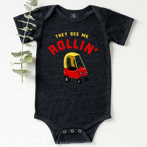 They See Me Rollin' Baby Bodysuit 7