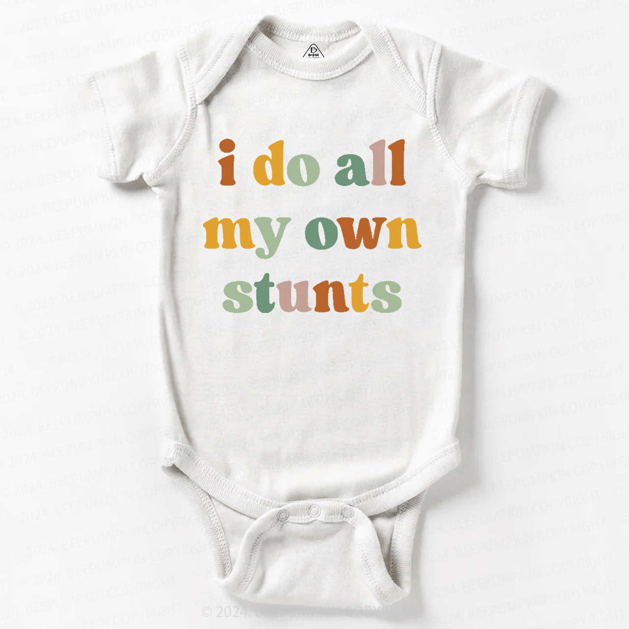 I Do All My Own Stunts Baby Bodysuit 7