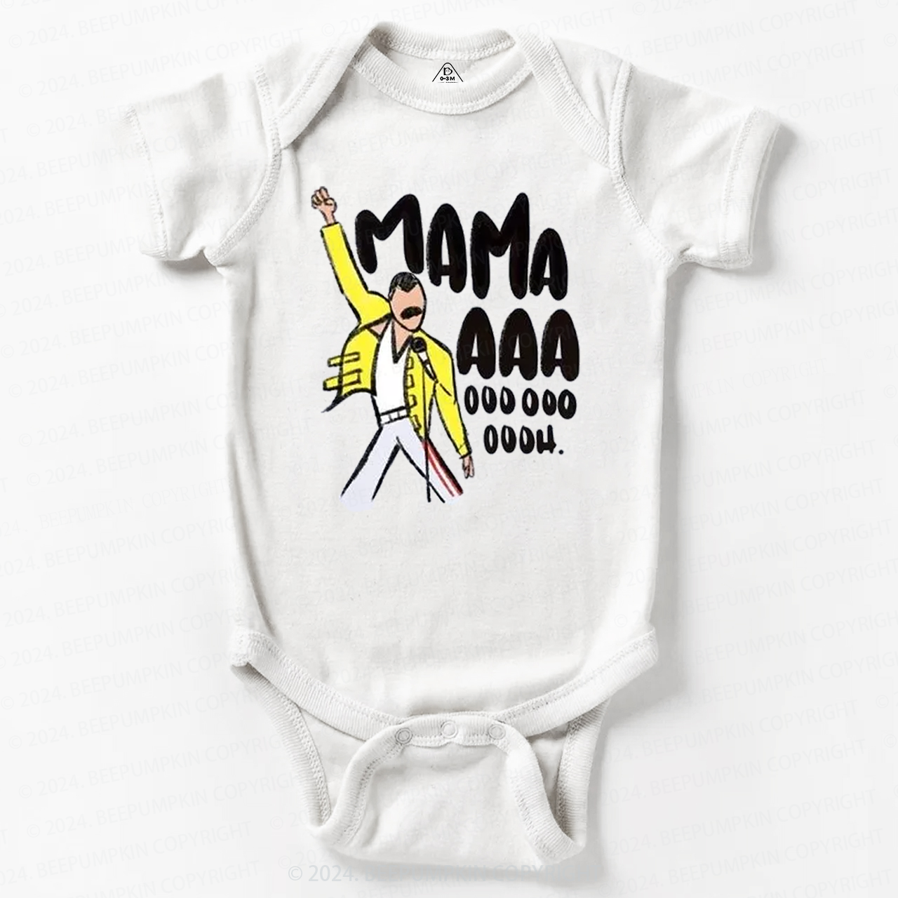 Mama Aaa Oooh Baby Bodysuit 8