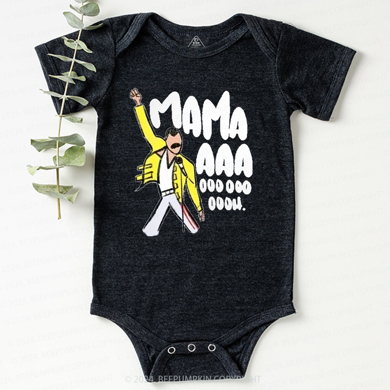 Mama Aaa Oooh Baby Bodysuit 8