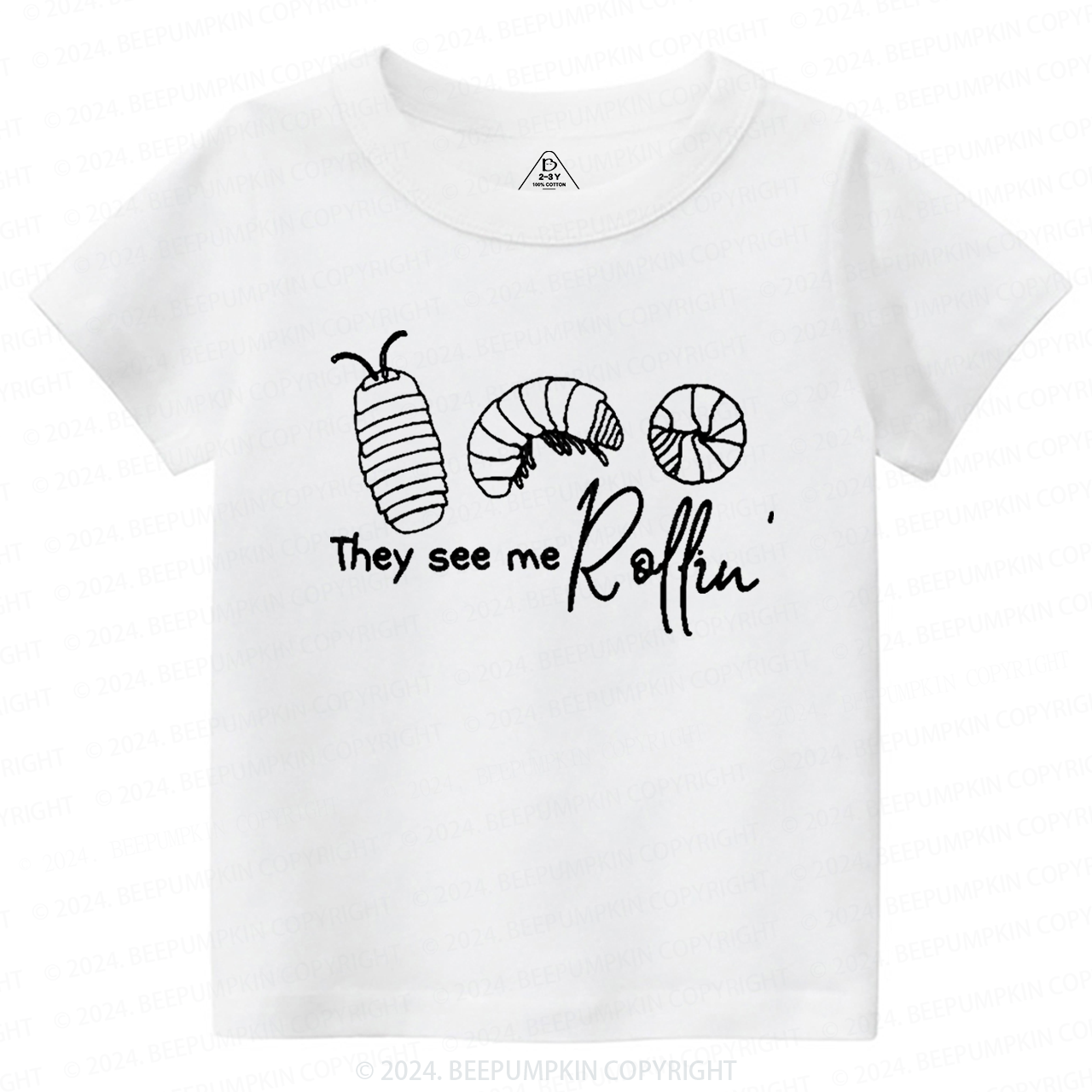 Roly Poly  Pill Bug Toddler&Kids Tees 7