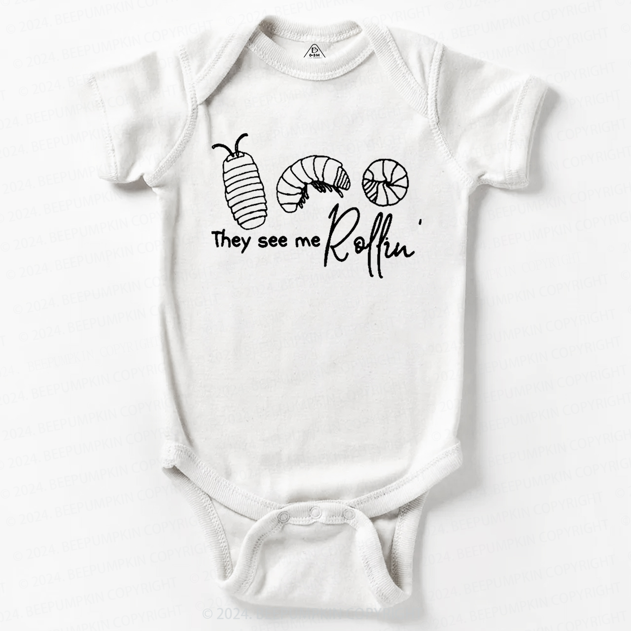 Roly Poly Pill Bug Baby Bodysuit 7