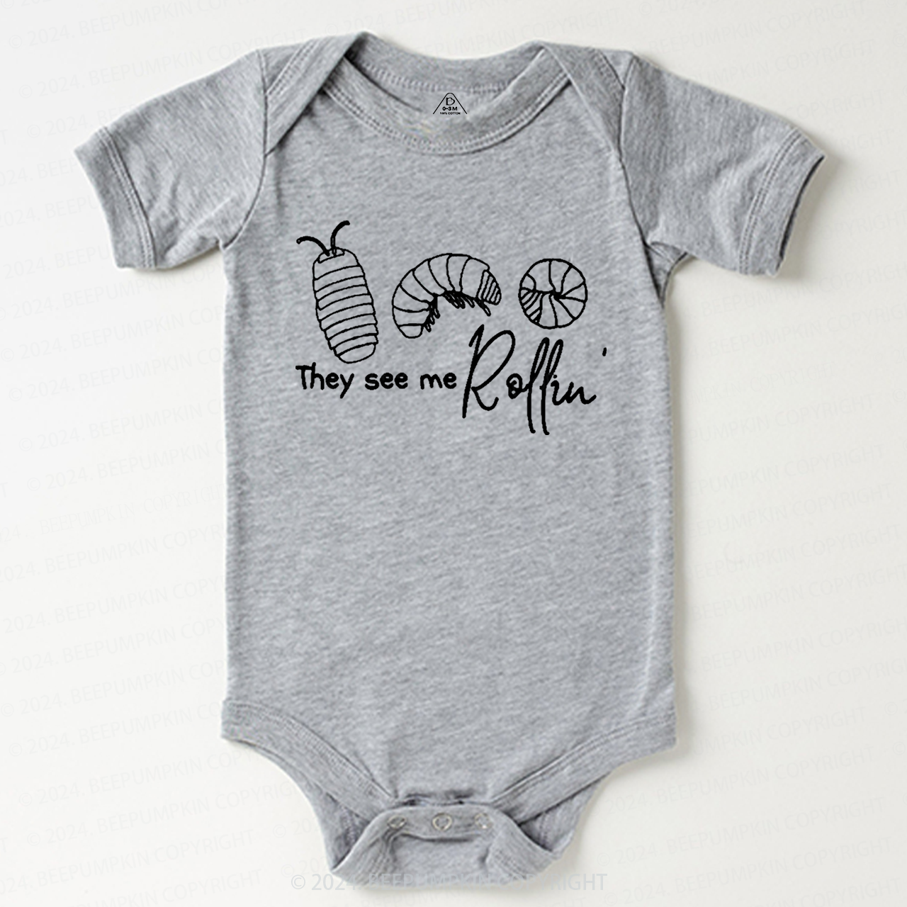Roly Poly Pill Bug Baby Bodysuit 7