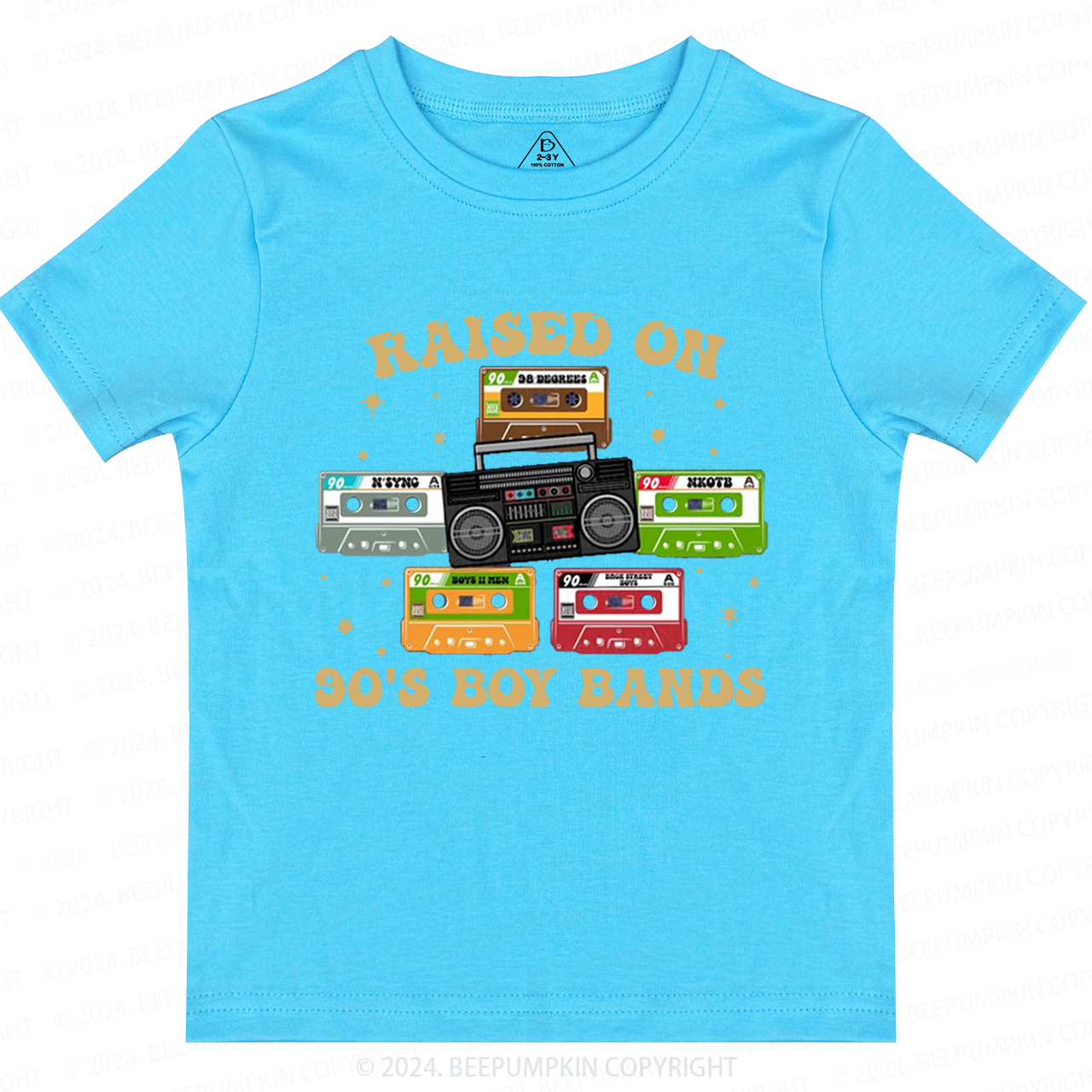 Raised On 90's Music Band Toddler&Kids Tees 8