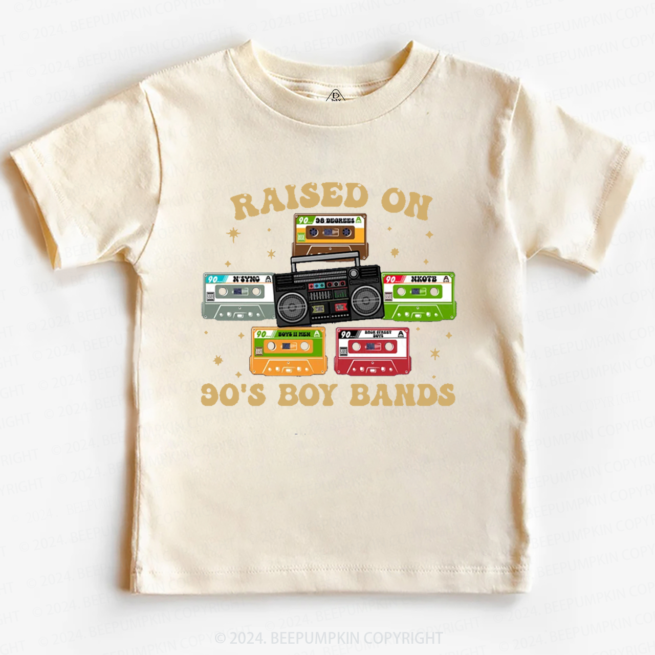 Raised On 90's Music Band Toddler&Kids Tees 8