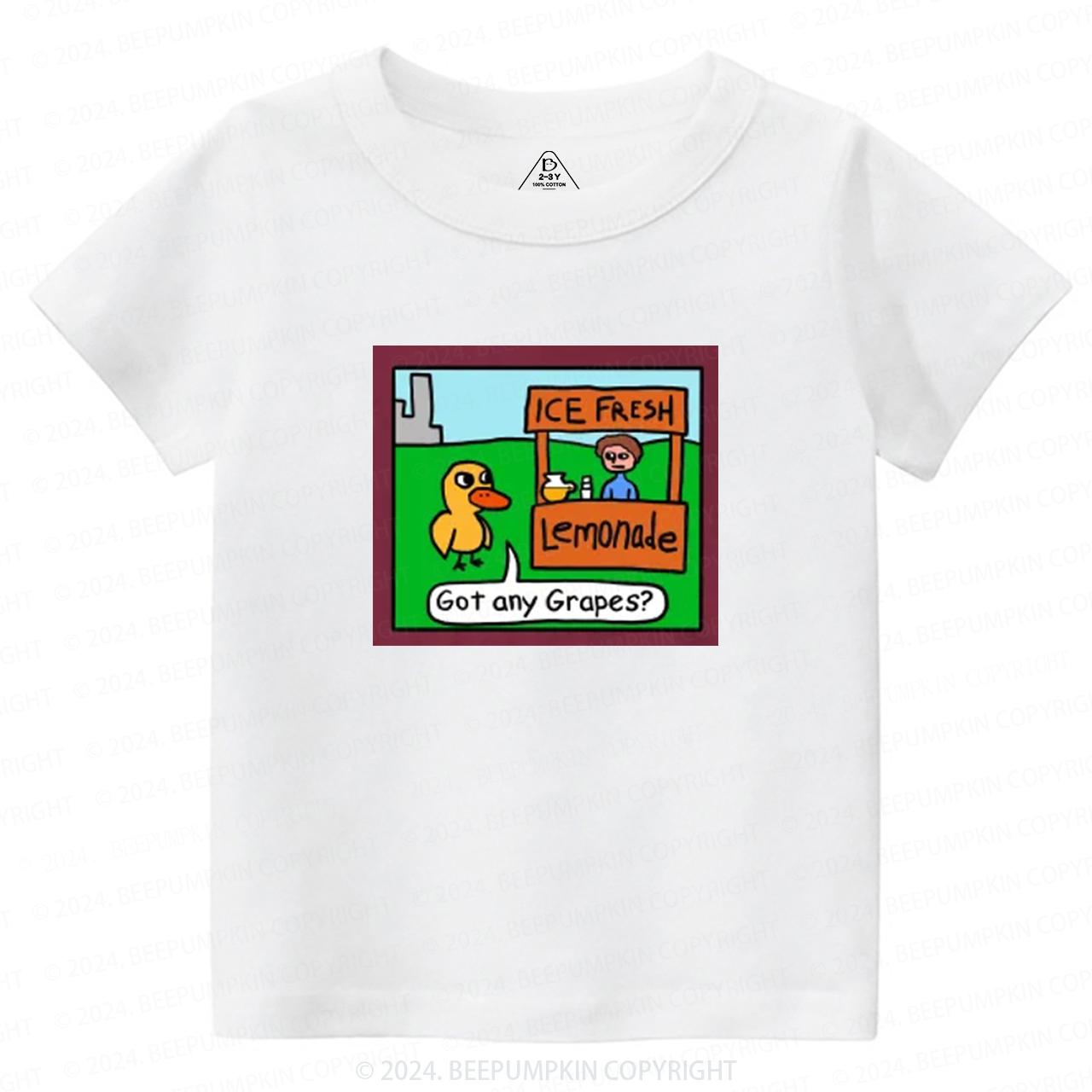 Cute Duck Animation Toddler&Kids Tees 8