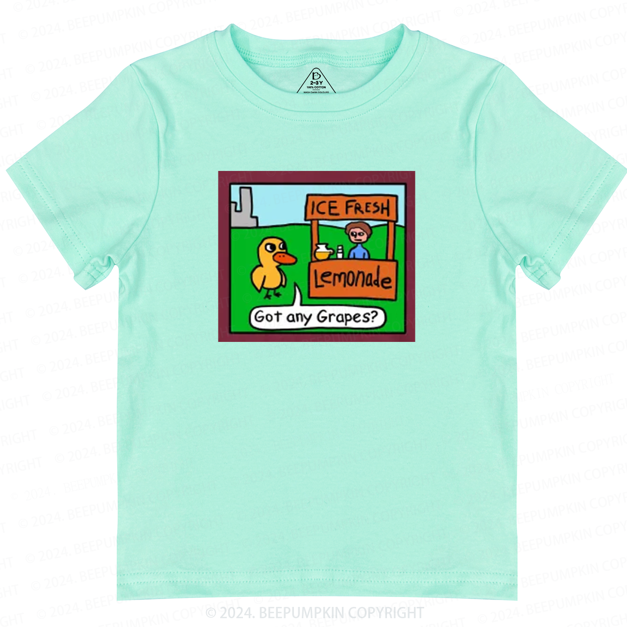 Cute Duck Animation Toddler&Kids Tees 8