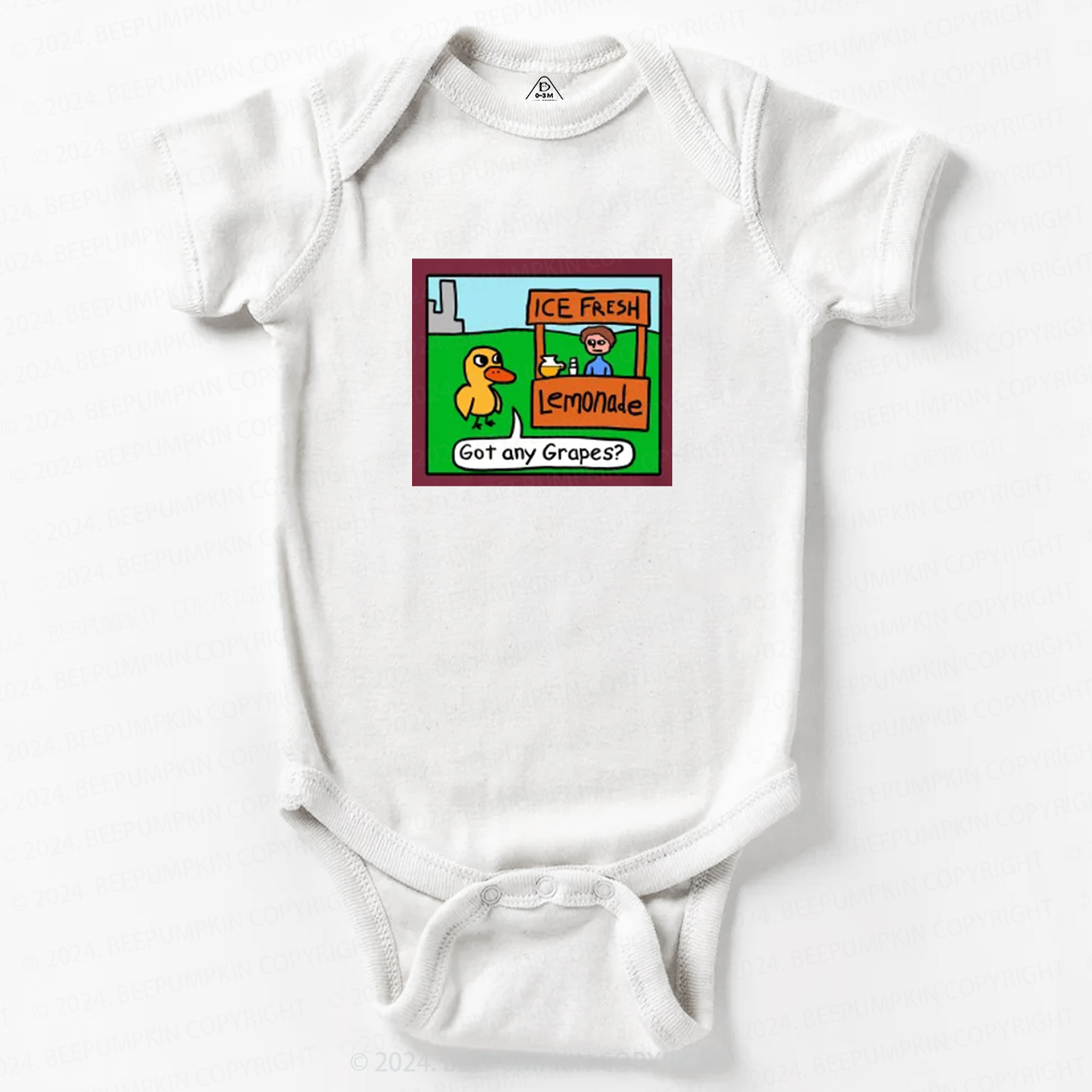 Cute Duck Animation Baby Bodysuit 8 