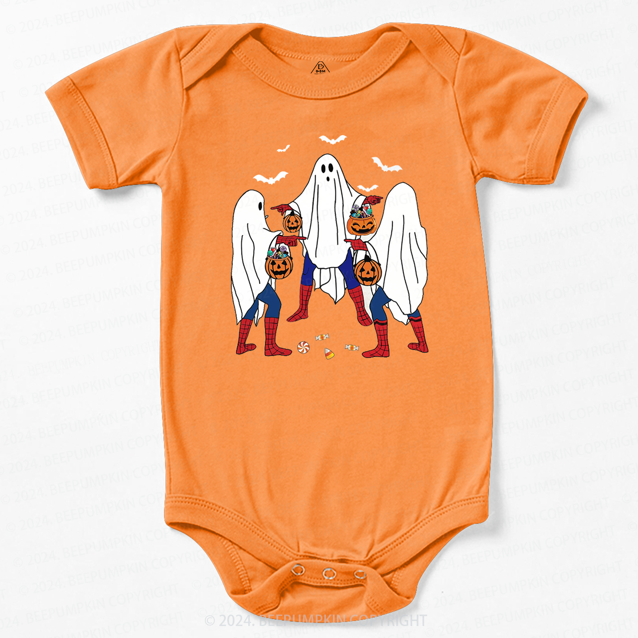 Halloween Cute Goost Baby Bodysuits 