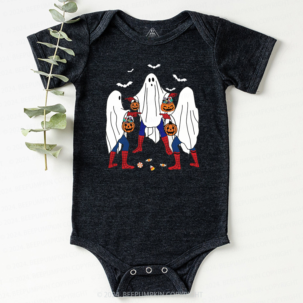 Halloween Cute Goost Baby Bodysuits 