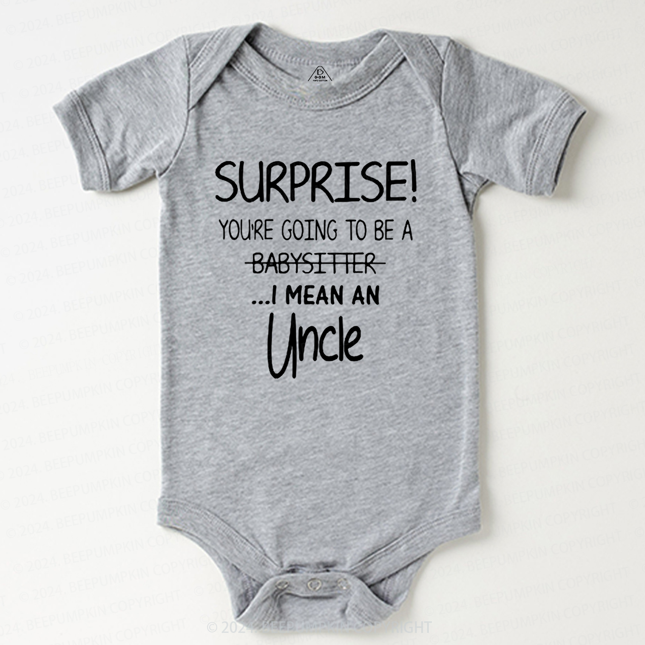 Surprise You're Going To Be An Uncle  Baby Bodysuit 7