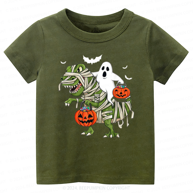 Halloween Dinosaur Ghost Toddler&Kids Tees 