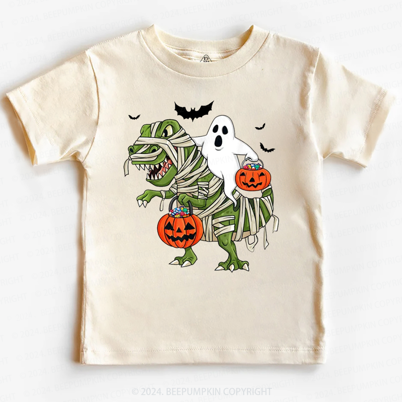 Halloween Dinosaur Ghost Toddler&Kids Tees 