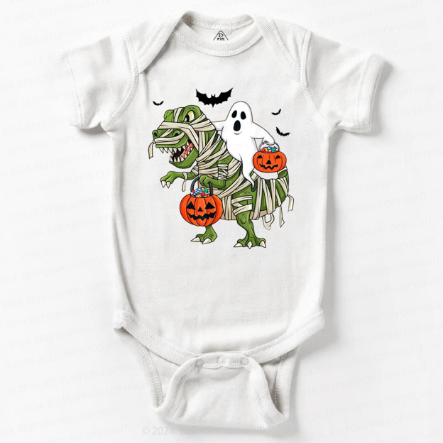 Halloween Dinosaur Ghost Baby Bodysuits 