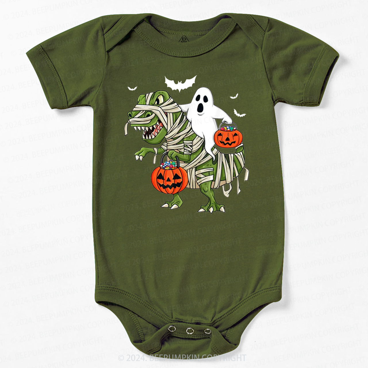 Halloween Dinosaur Ghost Baby Bodysuits 