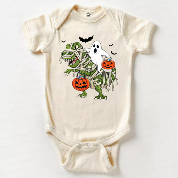 Halloween Dinosaur Ghost Baby Bodysuits 