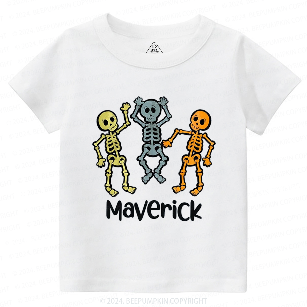 Personalized Halloween Name Toddler&Kids Tees 