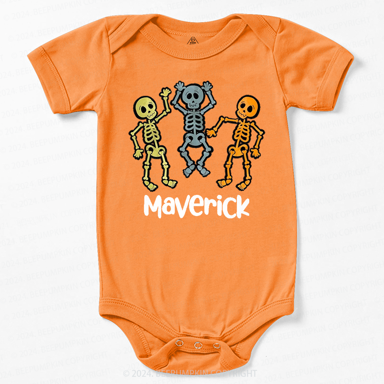 Personalized Halloween Name Baby Bodysuits 